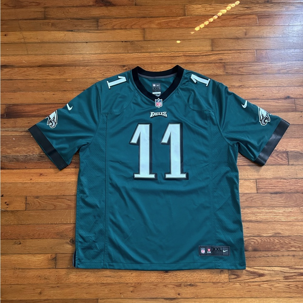 Men's Teal WENTZ Eagles Football Jersey #16